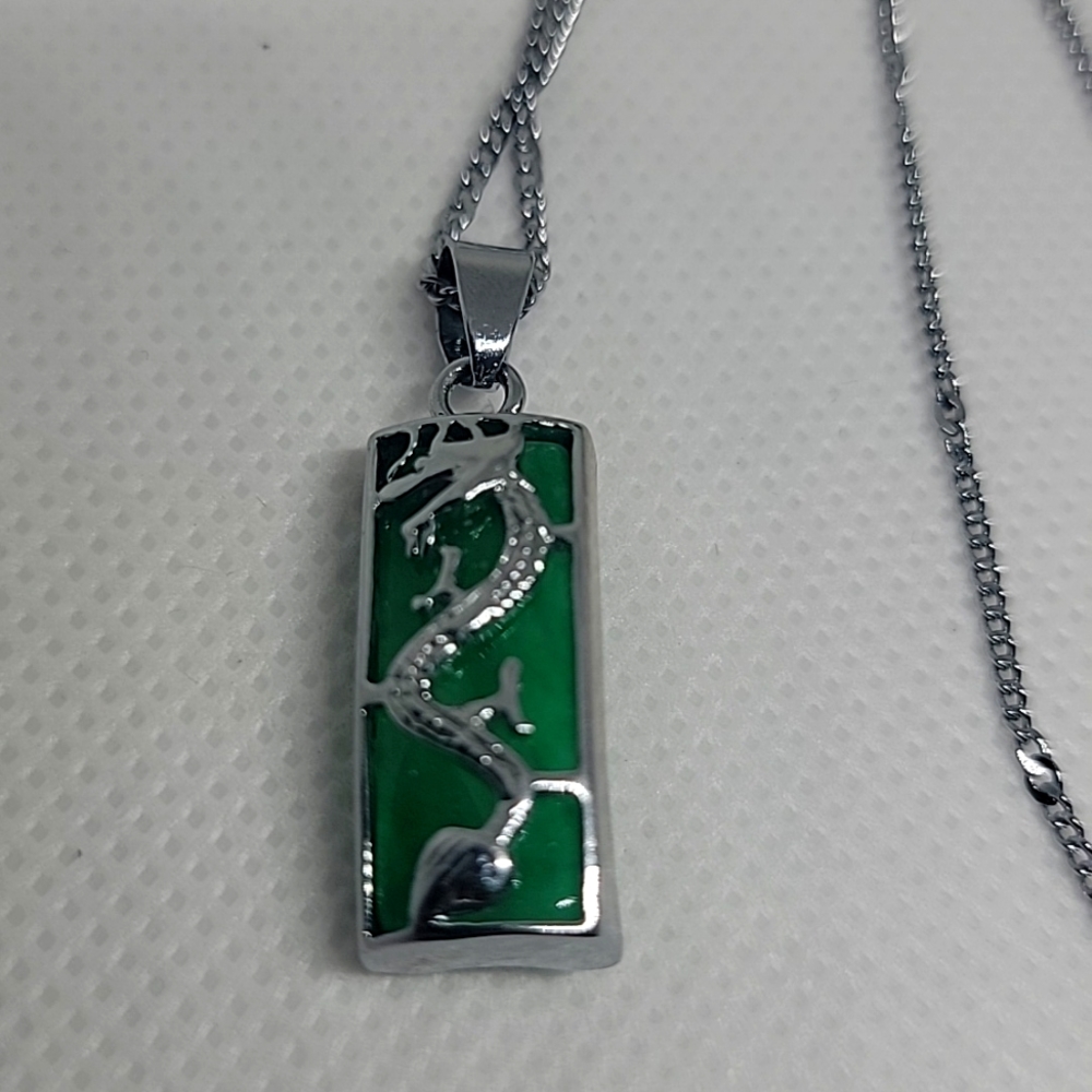 Dragon jade Pendant Necklace